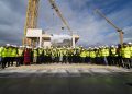 Major New Velindre Cancer Centre project milestone celebrated with topping out ceremony