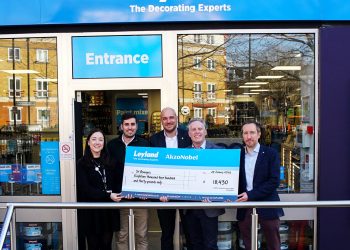 From paint tins to positive change: Leyland and Dulux raise over £18,000 for St Mungo’s