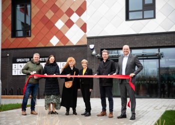Stakeholders cut ribbon at new GMIoT base at University of Salford