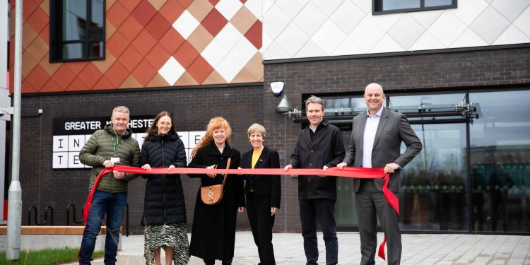 Stakeholders cut ribbon at new GMIoT base at University of Salford