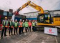 Ceremony marks start of structural demolition at The Priory Centre, Worksop