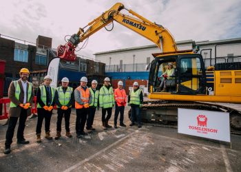 Ceremony marks start of structural demolition at The Priory Centre, Worksop
