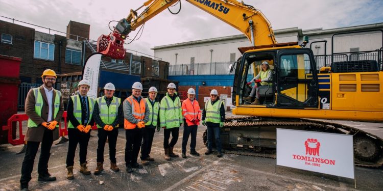 Ceremony marks start of structural demolition at The Priory Centre, Worksop