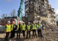 First tower block at Sawyers Close comes down as part of ‘The Granges’ redevelopment