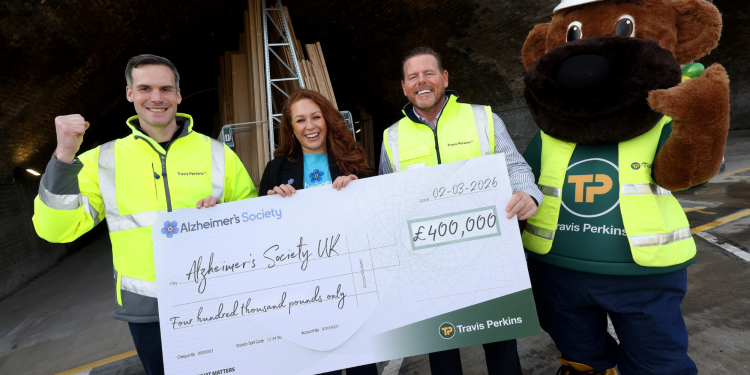 Travis Perkins reaches outstanding fundraising milestone for Alzheimer’s Society