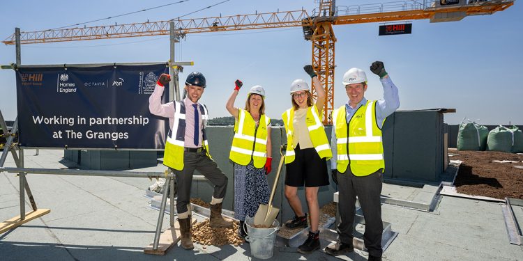 First ‘Topping Out’ milestone reached at The Granges in Windsor