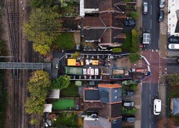Engineering masterclass sees cables drilled underneath railway – while trains run above