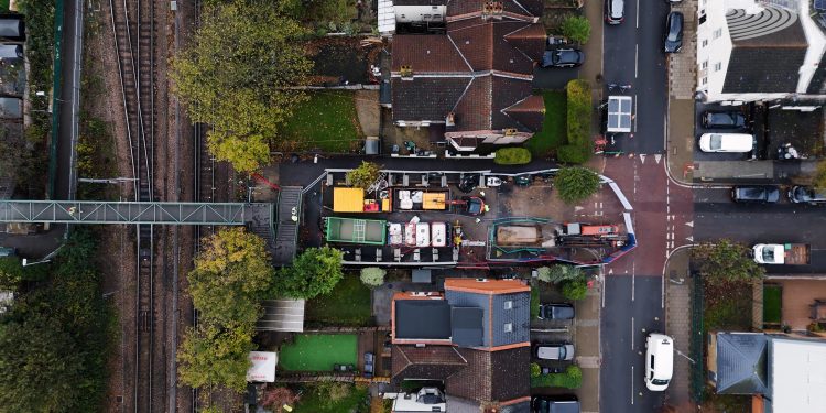 Engineering masterclass sees cables drilled underneath railway – while trains run above