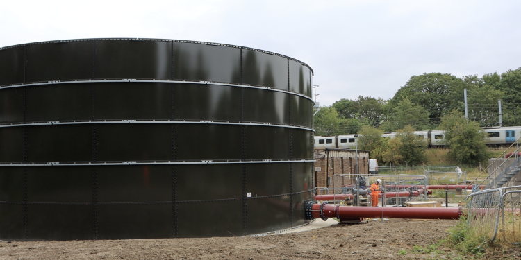 Anglian Water’s @one Alliance nears completion on it’s £2m storm storage upgrade in Bedfordshire