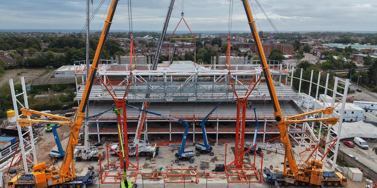 Steelwork Reaches Landmark Milestone on Wrexham AFC’s New Kop Stand