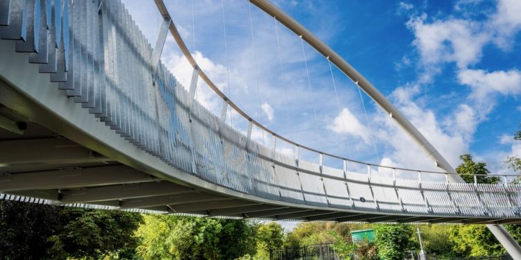 Stepnell completes £4.2m lace-inspired bridge in Long Eaton
