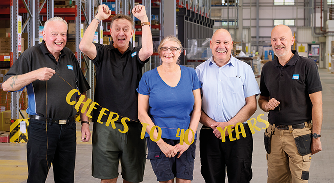 Draper Tools celebrates 107 long-serving colleagues in its 107th year