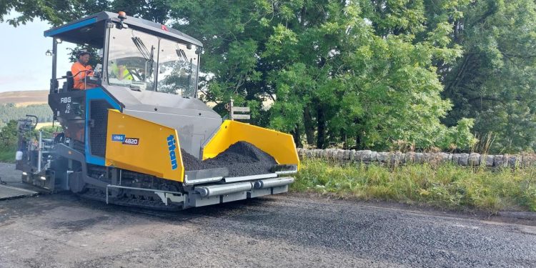 Carbon-storing asphalt used on A689 improvement works in Cumbria